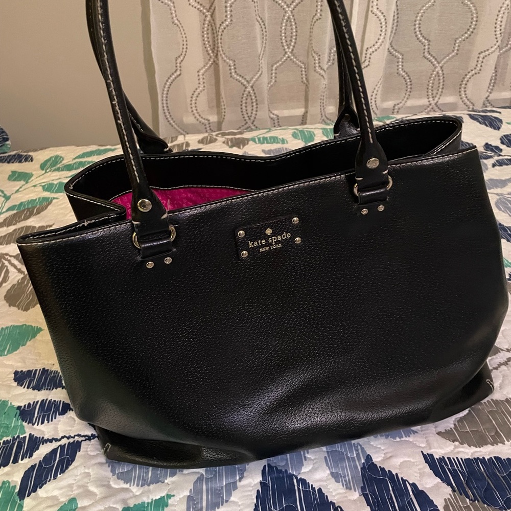 Kate Spade- black, pink lining